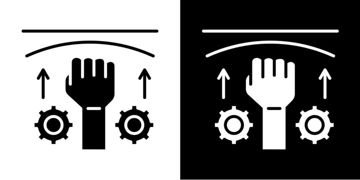 Problem Solving  Icon Set White Glyph Style Collection