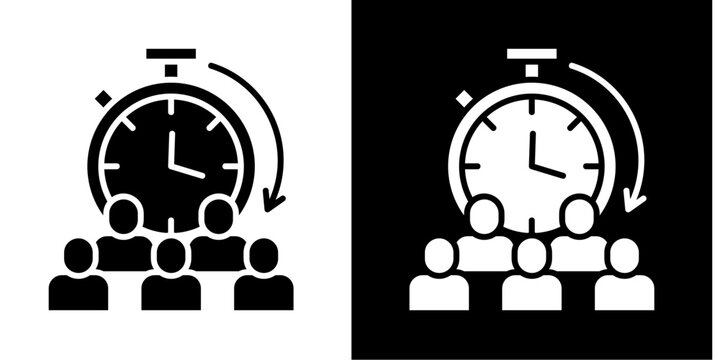 Emotional Intelligence  Icon Set White Glyph Style Collection
