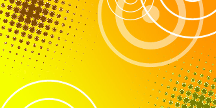 Dots halftone orange color pattern gradient texture with technology digital background. Dots pop art comics with summer background eps 10