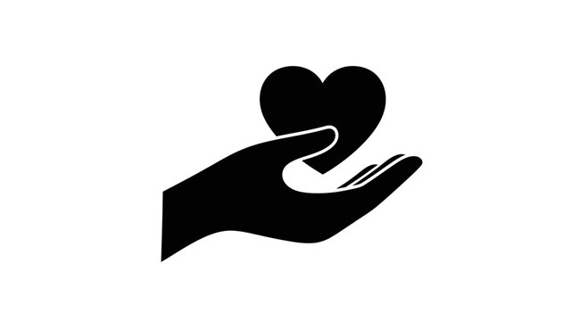 Heart shape held in a hand symbolizes charity, compassion, and the act of giving support or care to those who need kindness and empathy in a professional or personal social environment.