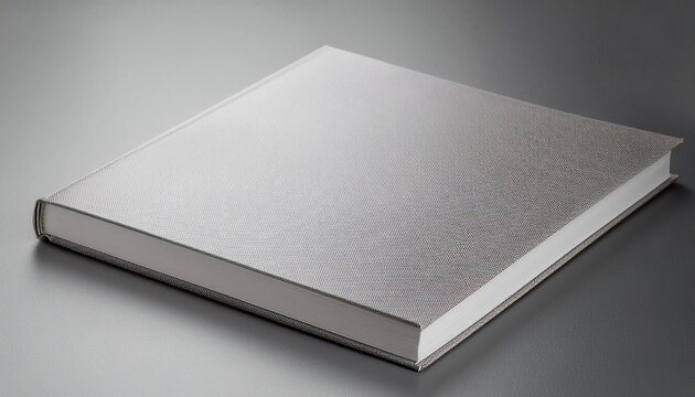 blank simple closed hardback book with a minimalist cover