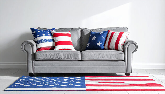 Patriotic Living Room Setup