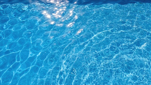 Sunlit Pool Water Surface