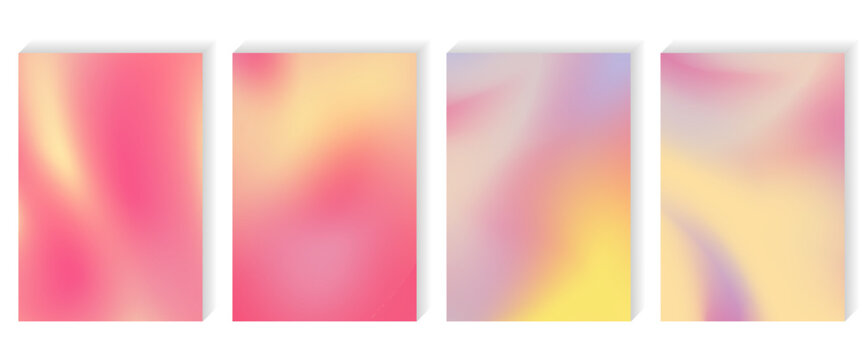 Peach Red Yellow Pastel Watercolor Swirl Gradient Mesh. Sunrise Pink Flow Sunset Liquid Background. Color Vibrant Orange Warm Smooth Surface. Curve Neon Bright Trendy Fluid Gradient Background.