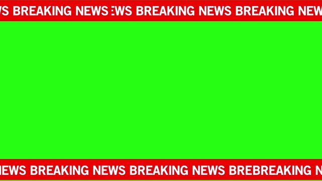 Breaking News Template for TV broadcast news show program. TV broadcast styleon Black Background and features 4k Motion graphics video