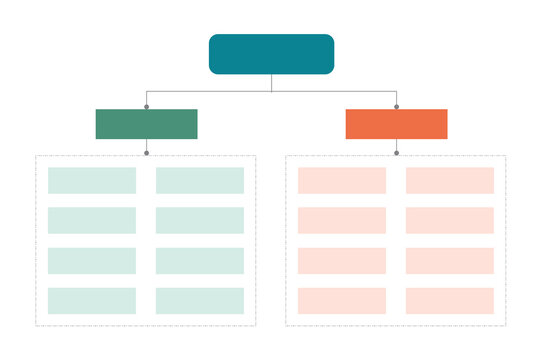 Organization chart business diagram design.