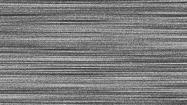 Analog Static Noise texture overlay. Horizontal stripes offset. No signal white noise artifacts. VHS Glitch. Bad TV signal.on Black Background and features 4k Animation video