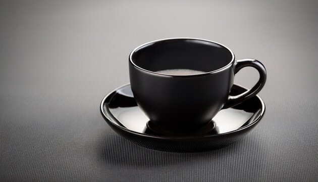 single black coffee cup