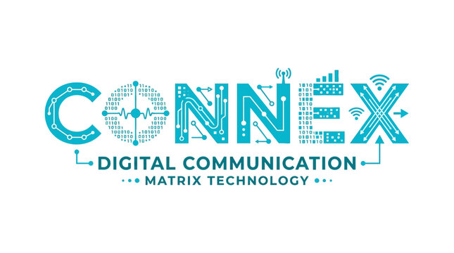 Connex Digital Communication Matrix Technology Concept