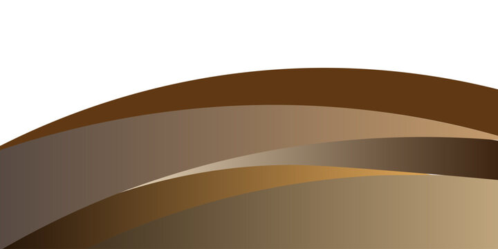 Abstract Brown Layered Waves Background With Smooth Gradient Curves And Earthy Modern Design