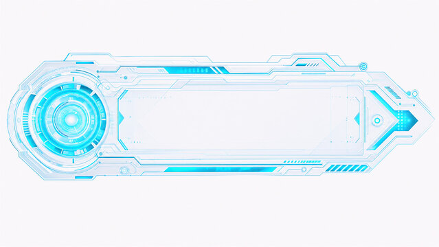 Cyan Tech HUD Decoration
