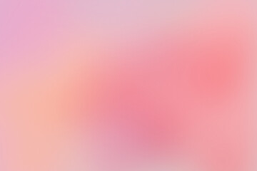 Abstract gradient background with soft grainy texture and pastel pink coral and peach aura colors © Mohammed