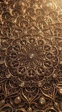 Intricate ornamental pattern texture with subtle lighting