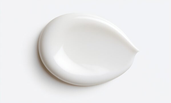 Cream cosmetic smear of white skincare lotion texture for beauty moisturizer drop