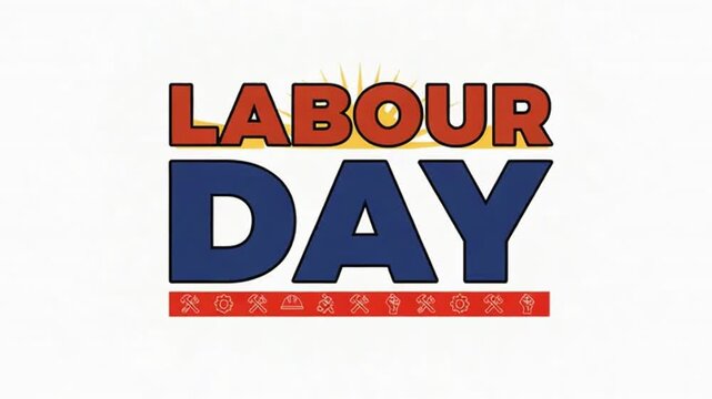 Labour Day celebration graphic design.