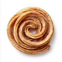 Fototapeta premium Crispy churros dusted with cinnamon sugar isolated on a white background