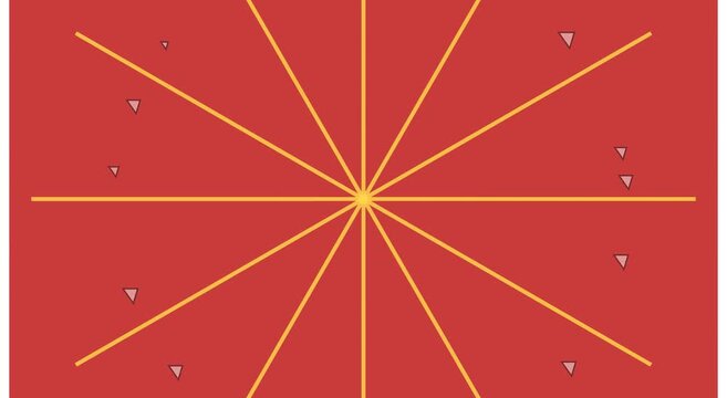 Animated dead emoji face with radial light burst animation