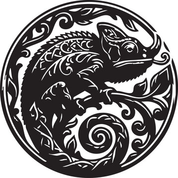 black and white tattoo