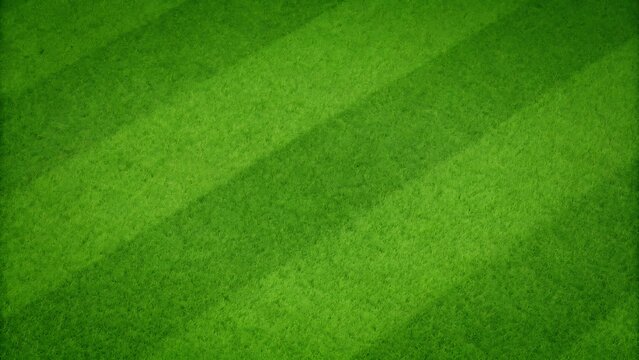 Green grass seamless background texture. Aerial top view of green turf surface from a garden lawn, football pitch, sports field.