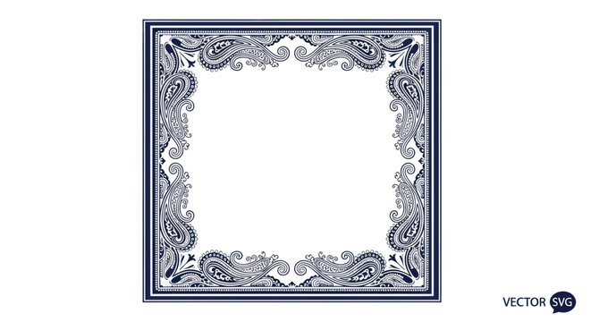 Decorative Square Frame Border Design.