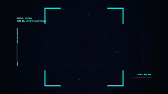 HUD Square on black background