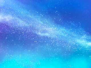 Obraz premium 綺麗な天の川の背景イラスト