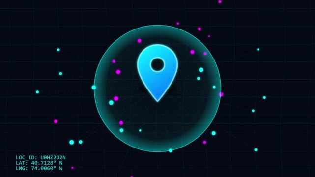 Localization mark graphic motion 4K
