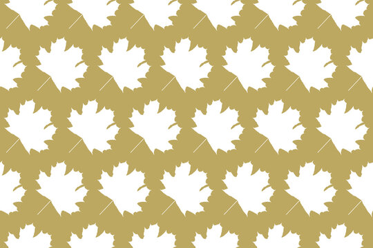 Seamless pattern of mapple leaves