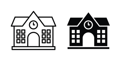 Fototapeta premium Campus icon vector. Simple flat symbol. editable strokes