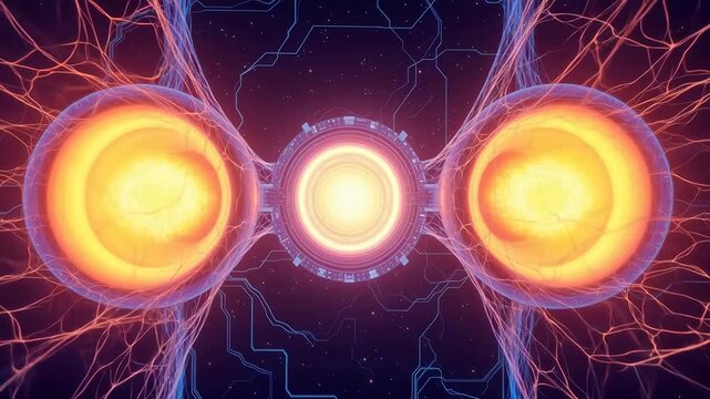 AI Mind Network Synapses Illuminating Information Flow