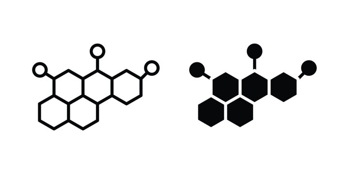 Hormones icon vector. Simple flat symbol. editable strokes