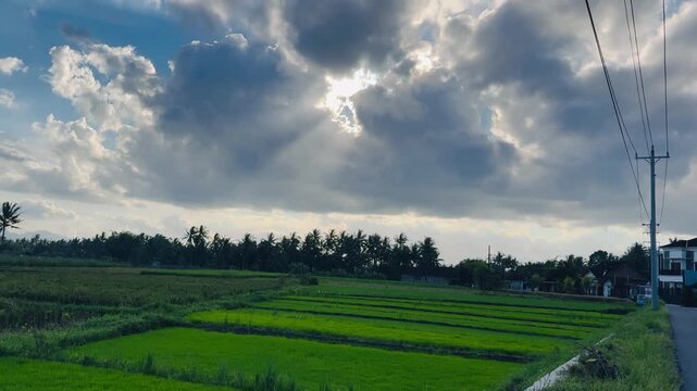 The beauty of sunlight breaking trought the clouds