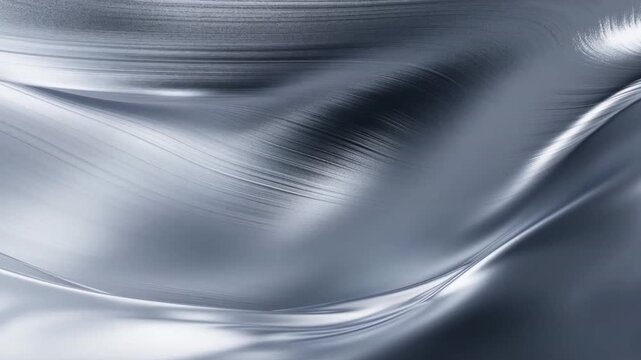Shimmering gray liquid metallic waves perfect for backgrounds, branding, print design, packaging, and abstract art projects needing sleek, modern textures.