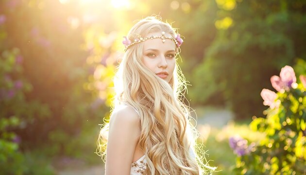 Golden hour beauty outdoors