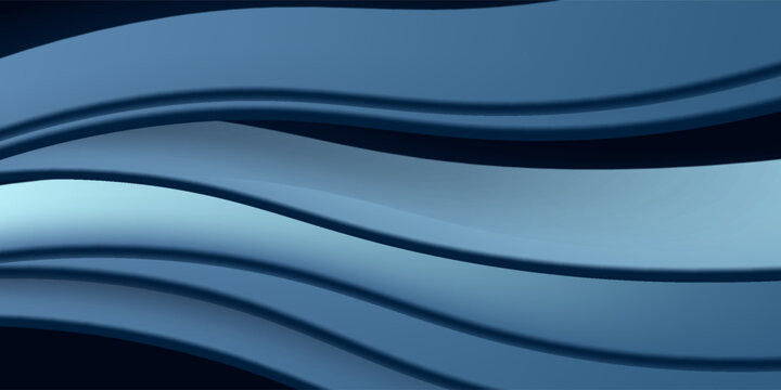 Abstract blue wave textured polygonal background.  blurry  background design