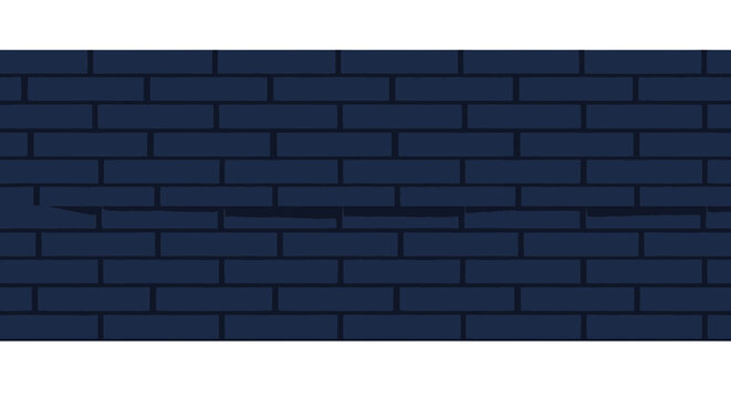 Dark Blue Brick Wall Closeup Texture.