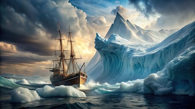 A ship lost in stormy seas might find a chance to avoid sinking through a sudden clearing as it verges on crashing into a massive iceberg
