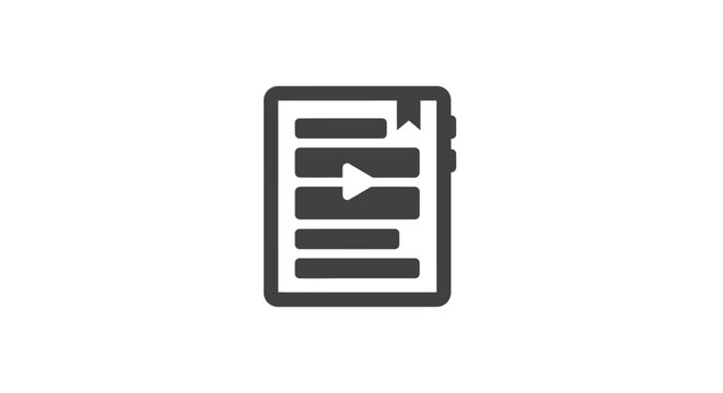 Document Icon With Arrow Symbol.