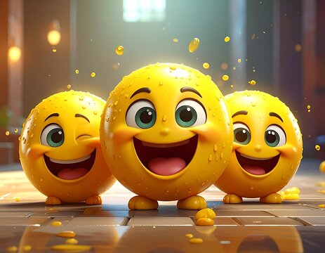 Happy yellow faces (1)