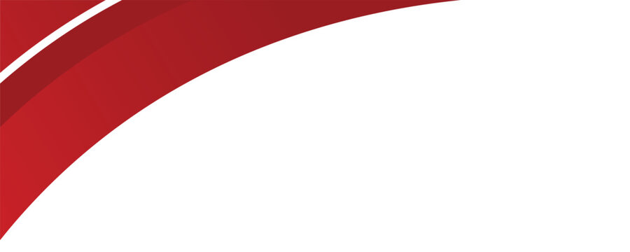 Curved golden yellow wave and a deeper red wavy border, footer vector illustration