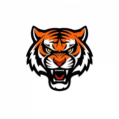 Obraz premium tiger head vector illustration