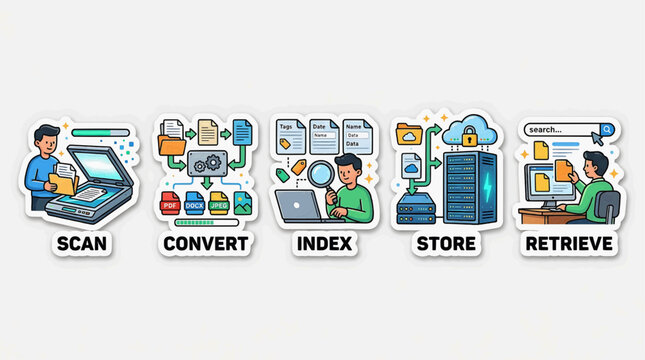 RJ_2O7DGH_VF people interact computer scan convert document index store retrieve data