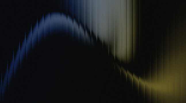 Abstract Grainy Wave Gradient Vertical Blinds in the Twilight with Noisy Neon Melancholy