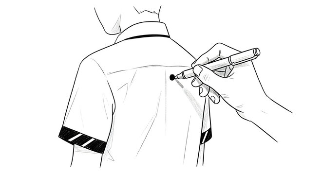 Medical Professional Administering Subcutaneous Injection Procedure.