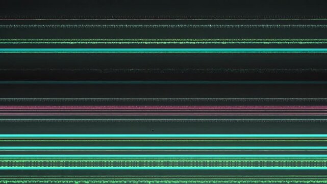 Looping vhs glitch scanlines overlay with crt tracking error and rgb split