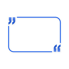 Fototapeta premium Blank Quote Box: Speech Bubble for Text or Message