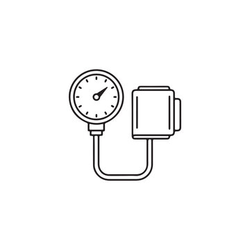 Minimalist line sphygmomanometer, pressure gauge line minimalist