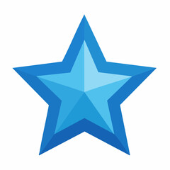 Obraz premium Blue Star Icon