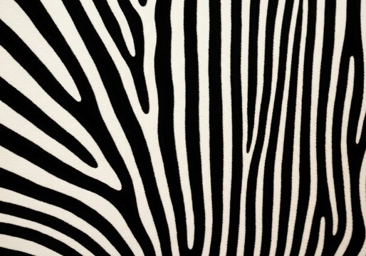Black and white zebra stripes pattern design