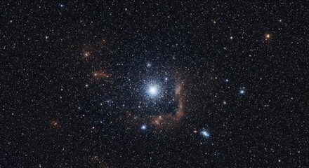 Obraz premium Distant Star Cluster in Deep Space